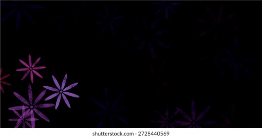 Fondo Abstractas de patrón floral púrpura oscuro