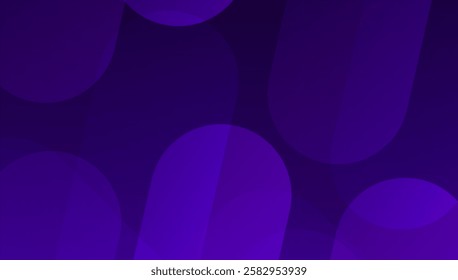 Dark purple geometric background. Dynamic shape composition. Vector illustration
