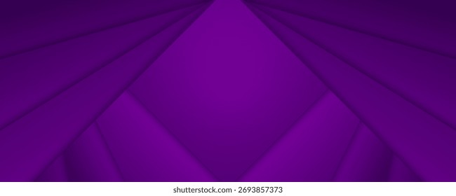 Fundo geométrico roxo escuro com linhas em camadas suaves