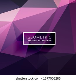 dark purple geometric rumpled triangular low poly style gradient illustration graphic background. Vector polygonal design for your business.