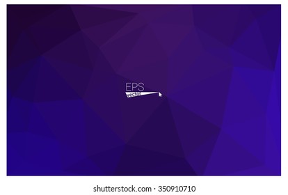 Dark purple geometric rumpled triangular low poly origami style gradient illustration graphic background. Vector polygonal design for your business.