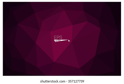Dark purple geometric rumpled triangular low poly origami style gradient illustration graphic background. Vector polygonal design for your business.
