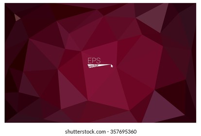 Dark purple geometric rumpled triangular low poly origami style gradient illustration graphic background. Vector polygonal design for your business.