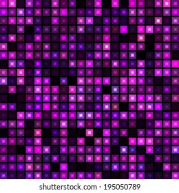 Dark Purple Geometric Square Seamless Background. Vector Pattern