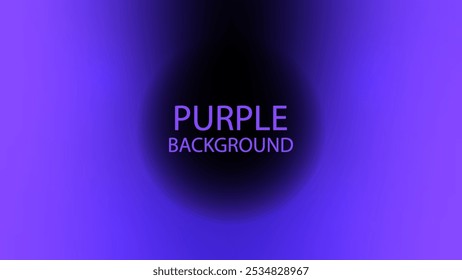 Dark purple gradient background. Black circle gradation. Design for Template, Social Media, Trendy, Vintage, Brochure, Banner