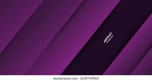 Dark purple gradient background with colorful rectangle overlapping design. Decorative shadow design with simple style.