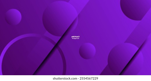 Dark purple gradient illustration background with circle shape. Abstract background design with simple geometric style. Cool design. Eps10