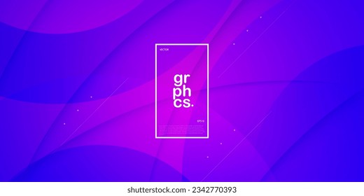 Ilustración de gradiente morado oscuro fondo dinámico con un patrón 3d simple. El diseño y el lujo. Vector Eps10