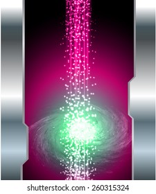 Dark purple green color Light Abstract Technology background for computer graphic website internet. circuit. silver
