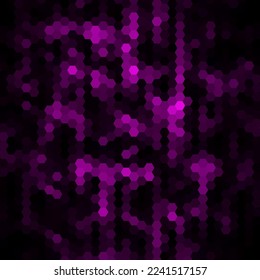 Dark purple hexagon - geometric background. Vector illustration, fully editable, you can change the shape and color