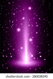 Dark purple light Abstract background, rays. stage. infographics. star. Light Technology background for computer graphic website internet and business. vector illustration
