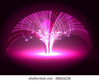 Dark purple light Abstract background. dark red color Light Abstract Technology background for computer graphic website internet and business. circuit. illustration. infographics. ray