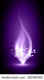 Dark purple light Abstract background. illustration. 