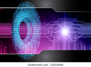 Dark Purple Light Abstract Technology background for computer graphic website and internet 