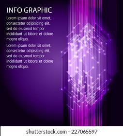 Dark purple Light Abstract Technology background for computer graphic website internet. text box. Brochure. card. 