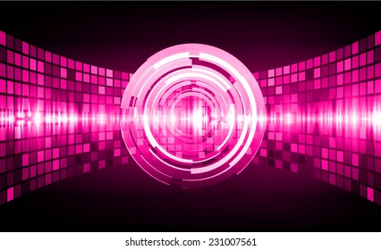 Dark purple Light Abstract Technology background for computer graphic website internet. pixels, mosaic