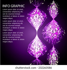 Dark purple Light Abstract Technology background for computer graphic website internet and business. text box. Brochure. card. wave. 
