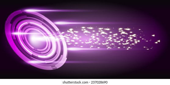 Dark purple Light Abstract Technology background for computer graphic website internet.