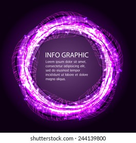 Dark purple Light Abstract Technology background for computer graphic website internet. text box. Brochure. card.