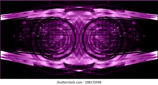 dark purple Light Abstract Technology background for computer graphic website internet and business. circuit. illustration. digital. infographics. binary code background. www. vector.one. zero.eye