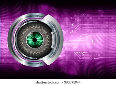 dark purple Light Abstract Technology background for computer graphic website internet and business. circuit. illustration. digital. infographics. binary code. eye scan. www. 