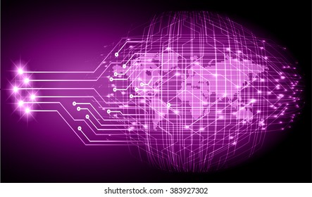 dark purple Light Abstract Technology background for computer graphic website internet and business.circuit.illustration.digital.infographics.binary code. www.vector.motion move blur. World map