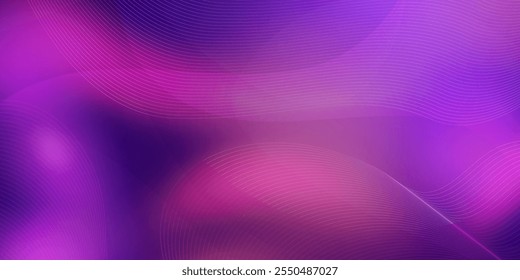 Fondo de línea púrpura oscuro, fondo de onda brillante de neón es adecuado para fondos para invitaciones, eventos de premios, Anuncios de negocios, portadas y carteles de música.