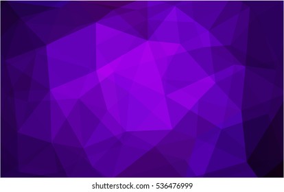 Dark Purple Low poly crystal background. Polygon design pattern. Low poly vector illustration, low polygon background.