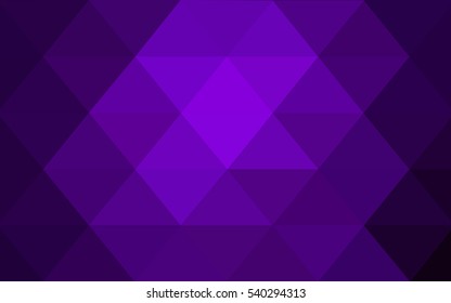 Dark Purple Low poly crystal background. Polygon design pattern. Low poly vector illustration, low polygon background.
