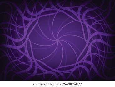 Dark purple mandala gradient floral backgrounds vector illustration.