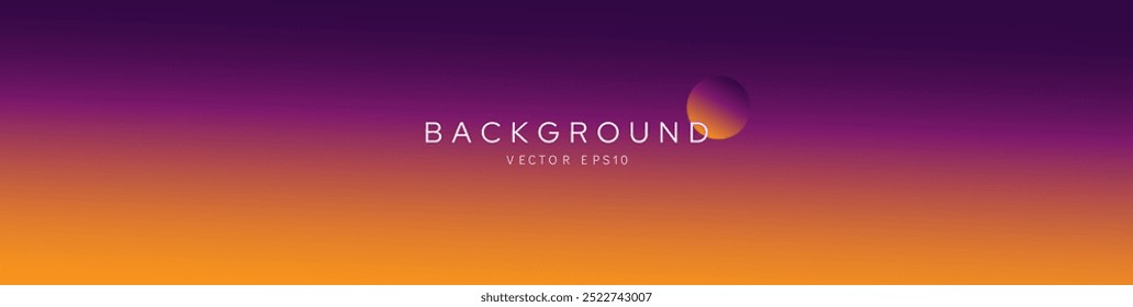 Diseño de Vector de fondo de Anuncio degradado de color naranja púrpura oscuro