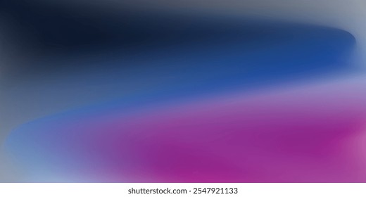 dark purple pink blue color gradient background blurred neon color flow grainy texture effect futuristic design. vector illustration.