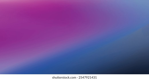 dark purple pink blue color gradient background blurred neon color flow grainy texture effect futuristic design. vector illustration.