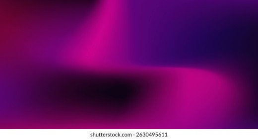 Dark purple pink blue color gradient background blurred neon color flow grainy texture effect futuristic banner abstract modern art design