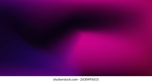 Dark purple pink blue color gradient background blurred neon color flow grainy texture effect futuristic banner abstract