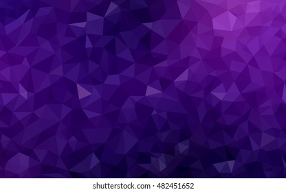 Dark purple, pink blurry triangle pattern. Colorful abstract illustration with gradient. Brand-new style for your business design.