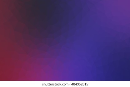 Dark purple, pink blurry triangle template. Modern geometrical abstract illustration with gradient. The elegant pattern can be used as part of a brand book.