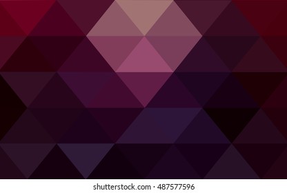 Dark purple, pink blurry triangle background. Shining colored illustration in a brand-new style. Brand-new style for your business design.