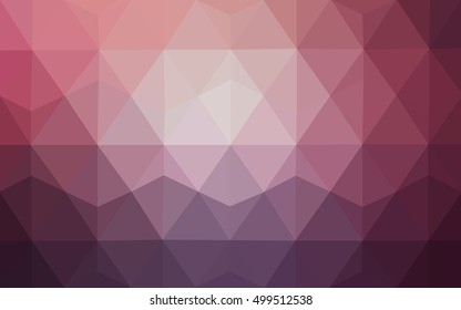 Dark purple, pink blurry triangle pattern. Triangular geometric sample with gradient.  The polygonal design can be used for your web site.