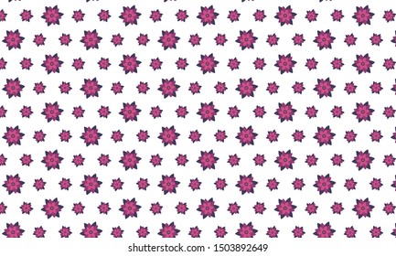Dark Purple and Pink Castor Bean Flower Pattern Background