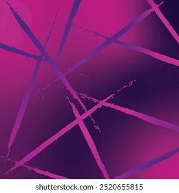 Dunkelviolett und rosa leuchtendes Licht mit Brutalismus Pinsel Linien Hintergrund