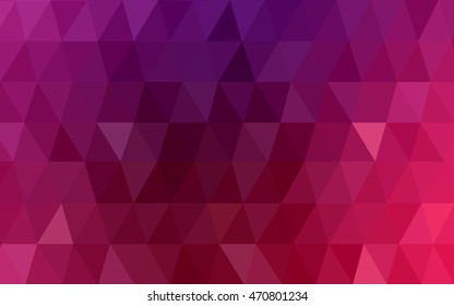 Dark purple, pink low poly background. Shining colored illustration in a brand-new style. Brand-new design for your business.