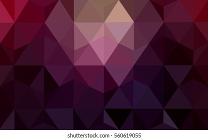 Dark Purple Pink Pattern. Seamless triangular template. Geometric sample. Repeating routine with triangle shapes. Seamless texture for your design. Pattern can be used for background.