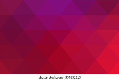 Dark Purple Pink polygonal illustration, which consist of triangles. Triangular pattern for your business design. Geometric background in Origami style with gradient. 