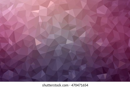 Dark purple, pink triangle mosaic template. A completely new color illustration in a vague style. Brand-new style for your business design.