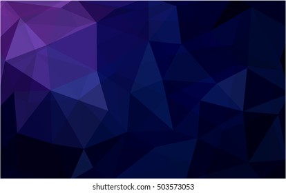 Dark purple, pink triangle mosaic template. A completely new color illustration in a vague style. Brand-new style for your business design.