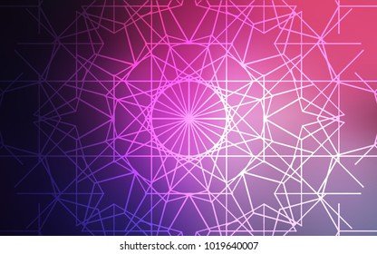 Dark Purple, Pink vector abstract doodle pattern. An elegant bright illustration with lines drawn by child in Natural style. The textured pattern can be used for website.