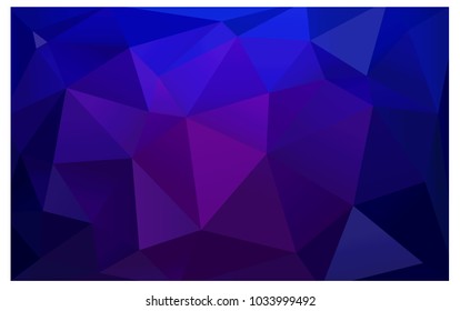 Dark Purple, Pink vector abstract textured polygonal background. Blurry triangle design. Pattern can be used for background.