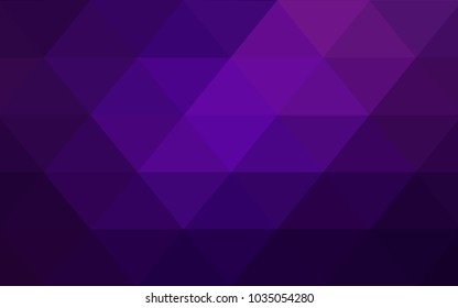 Dark Purple, Pink vector abstract textured polygonal background. Blurry triangle design. Pattern can be used for background.