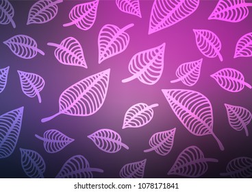 Dark Purple, Pink vector abstract doodle template. A completely new color illustration in doodle style. The elegant pattern can be used as a part of a brand book.